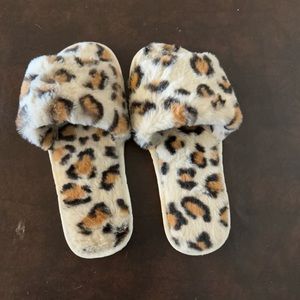 Cute fuzzy sandals